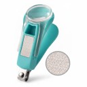 Ciseaux à ongles pour bébés avec loupe 2 pcs Ciseaux pour enfants avec agrandissement 2x et lime 8 x 3,3 cm Acier au carbone et ABS Bleu et rose 6