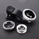 3-in-1 Mobile Lens Set Fish Eye 180° Wide Angle 0.67x and Macro with Universal Clip for Photos on iOS and Android 5