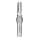 Fraise TCT pour rainures 12 x 40 mm Droite à trois dents Tige 1/2 pouce 12,7 mm Carbure Fraiseuse à main et CNC Argentée Bois et panneaux épais 1