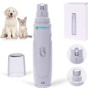 Electric Nail Grinder for Dogs and Cats 2 Speeds Diamond Grinding Head 3 Holes Battery 2000 mAh USB White Quiet Operation 3