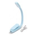Lampe LED rechargeable pour livre avec clip Bras en silicone flexible 3 températures de lumière Dimming progressif 21,8 cm Pour la lecture 1