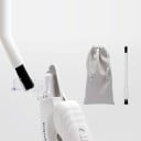 Electric Nail Clippers and Grinder 2-in-1 with 2 LED Lights 18 cm Stainless Steel Blades Safety Lock 3 Holes USB White for Dogs and Cats 5