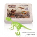 Archeologická vykopávka Svietiaca kostra Tyrannosaura rexa na zostavenie Sádrový blok 17 x 14,5 x 4 cm Model 21 cm Pre deti od 6 rokov 1