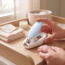 Ciseaux à ongles pour bébés avec protection contre les pincements 5,8 x 3,5 cm Acier au carbone ABS et TPE Soins des ongles des enfants 5