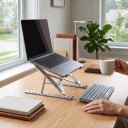 Faltbarer Laptop-Ständer 10 bis 17,3 Zoll Höhenverstellbar 5 bis 14,5 cm Aluminiumlegierung Für Büro und unterwegs 3