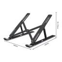 Faltbarer Laptop-Ständer 10 bis 17,3 Zoll Höhenverstellbar 5 bis 14,5 cm Aluminiumlegierung Für Büro und unterwegs 9