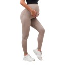 Maternity Leggings with High Waist Over Bump Elastic Leggings for Pregnant Women with Perforated Side Stripes Long 10