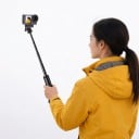 Mini stativ a selfie tyč RONKOEN TZ-24 pro akční kamery GoPro DJI Osmo Action a Insta360 Teleskopická 19 až 65 cm 120 g Černá 2