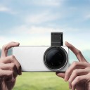Variable ND Filter for Mobile ND2-ND400 67 mm with Clip and Reducing Ring Light Mount Optical Glass Black for Long Exposure 3