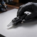 Agulhas de tatuagem cartridge 1207RM 20 unid. Descartáveis estéreis 7 pontas Round Magnum 0,35 mm Aço inoxidável 304 Pretas Para sombreamento 4