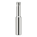 Závitová fréza M1 x 0,25 mm Jednozubá Stopka 4 mm Celokarbidová CNC fréza zo slinutého karbidu Strieborná Frézovanie závitov M1 1