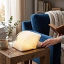 Foldable LED Book Light 10 x 8 x 2 cm 3 Light Colours Wooden Covers USB Charging Night Light for Travel 2