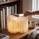 Foldable LED Book Light 10 x 8 x 2 cm 3 Light Colours Wooden Covers USB Charging Night Light for Travel 6
