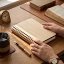 Foldable LED Book Light 10 x 8 x 2 cm 3 Light Colours Wooden Covers USB Charging Night Light for Travel 9