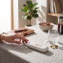 Kapesní krabička na léky 3 přihrádky Posuvné otevírání 10,5 x 3,5 cm S poutkem Cestovní dávkovač na tablety a vitamíny 2