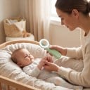 Lima eléctrica para unhas de bebés com luz LED 6 Acessórios de Lixagem 2 Velocidades Carregamento USB Para bebés e crianças 4