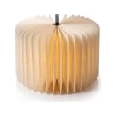 Lampe LED pliable en forme de livre 14 x 11,5 x 2,5 cm 3 couleurs de lumière Panneaux en bois Chargement USB Lampe de chevet 10