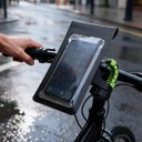 Vandtæt telefonetui med holder til cykel- og motorcykelstyr Touch-folie TPU Drejelig 360° 21 x 10,5 cm Sort Op til 6,5 tommer 2