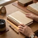 Lampe LED pliable en forme de livre 14 x 11,5 x 2,5 cm 3 couleurs de lumière Panneaux en bois Chargement USB Lampe de chevet 9