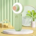 Pilnică electrică pentru unghii pentru bebeluși cu lumină LED 6 capete de șlefuit 2 viteze încărcare USB pentru sugari și copii 6