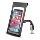 Vandtæt telefonetui med spejlholder til motorcykel og scooter Touch folie TPU Drejelig 360° 21 x 10,5 cm Sort Op til 6,5 tommer 1