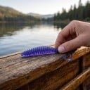 Gummibait twister 5 cm 20 stk Ribbet krop og snoet hale Vægt 1,1 g Til aborre og rovfisk 2