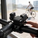 Mini Phone Holder for Bicycle Rotatable 360° For Handlebars 31.8 mm For Phones Width 50–90 mm and Thickness Up to 13 mm Black For MTB Bikes 4