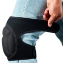 Knee Pads 1 Pair with 20 mm Foam Filling Soft Non-Slip Lining Velcro Black For Cleaning Gardening and Sports 6