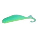 Gummibait twister 5 cm 20 stk Ribbet krop og snoet hale Vægt 1,1 g Til aborre og rovfisk 12