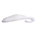 Gummibait twister 6,5 cm 10 stk Ribbet krop og snoet hale Vægt 2,5 g Til aborre og rovfisk 8