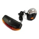 Bicycle Rear Light Set with Indicators and Brake Light Handlebar Controller with LED Light and Horn 8 Melodies Plastic ABS Black 7