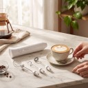 Elektrische melkschuimer 3-in-1 Handmixer met 3 opzetstukken 3 snelheden Opladen via USB-C RVS kloppers Voor koffie en eieren 2