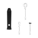 Elektrische melkschuimer 3-in-1 Handmixer met 3 opzetstukken 3 snelheden Opladen via USB-C RVS kloppers Voor koffie en eieren 3