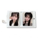 Mini fotoalbum na fotokartičky 10,5 x 7,7 x 3 cm Průhledné kapsy Zapínání na patentku Růžový obal se srdíčkem a králičími oušky 3