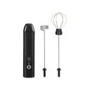 Elektrische melkopschuimer 2-in-1 D03 Handmixer met 2 opzetstukken 3 snelheden Opladen via USB-C Krachtige batterij Voor koffie en eieren 3