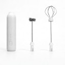 Elektrische melkopschuimer 2-in-1 Handmixer met veer- en ballonklopper 3 snelheden Opladen via USB-C Voor koffie en eieren 2