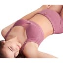 Culottes de grossesse avec nœud et taille haute ajustable sur le ventre avec ceinture élastique pour femmes enceintes 13