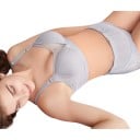 Culottes de grossesse avec nœud et taille haute ajustable sur le ventre avec ceinture élastique pour femmes enceintes 3