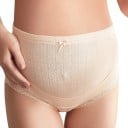 Culottes de grossesse avec nœud et taille haute ajustable sur le ventre avec ceinture élastique pour femmes enceintes 4