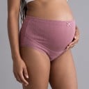 Culottes de grossesse avec nœud et taille haute ajustable sur le ventre avec ceinture élastique pour femmes enceintes 11