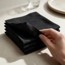Manta de soldadura e base não inflamável Resistência ao fogo 1000 °C Dimensão 1 x 1 m Espessura 5 mm Feltro de carbono pré-oxidado Preto 3