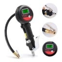 Digital Tyre Pressure Gauge with Inflator up to 200 PSI Backlit LCD Display Metal Body 34 cm Hose Tyre Pressure Meter for Cars and Motorcycles 4