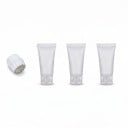 Travel Tubes 15 ml Set of 3 with Toothpaste Transfer Adapter Refillable Matte Tubes with Cap Mini Pack for Handbag 1