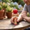 Kendama Trælegetøj Japansk Spil med Kugle på Snor 13,5 x 5,5 cm Træning af Koordination og Smidighed Til Børn og Voksne 9