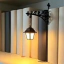 Lampe LED décorative pour bibliothèque Lucerne sur support en métal entre les livres 18 x 18 cm Sans fil sur batterie Nocturne noire 4