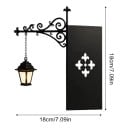 Lampe LED décorative pour bibliothèque Lucerne sur support en métal entre les livres 18 x 18 cm Sans fil sur batterie Nocturne noire 7