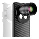 Telekonvertor 2x pro vivo X200 Pro s pouzdrem Závit 17 mm Ohnisko 240 mm Optické sklo 7 čoček Černý Teleobjektiv na mobil pro focení 1
