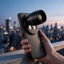 Telekonvertor 2x pro vivo X200 Pro s pouzdrem Závit 17 mm Ohnisko 240 mm Optické sklo 7 čoček Černý Teleobjektiv na mobil pro focení 2