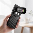 Telekonvertor 2x pro vivo X200 Pro s pouzdrem Závit 17 mm Ohnisko 240 mm Optické sklo 7 čoček Černý Teleobjektiv na mobil pro focení 4