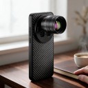 Telekonvertor 2x pro vivo X200 Pro s pouzdrem Závit 17 mm Ohnisko 240 mm Optické sklo 7 čoček Černý Teleobjektiv na mobil pro focení 6